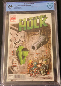 Incredible Hulk #7 2012 Art Appreciation Disney Variant CBCS 9.4